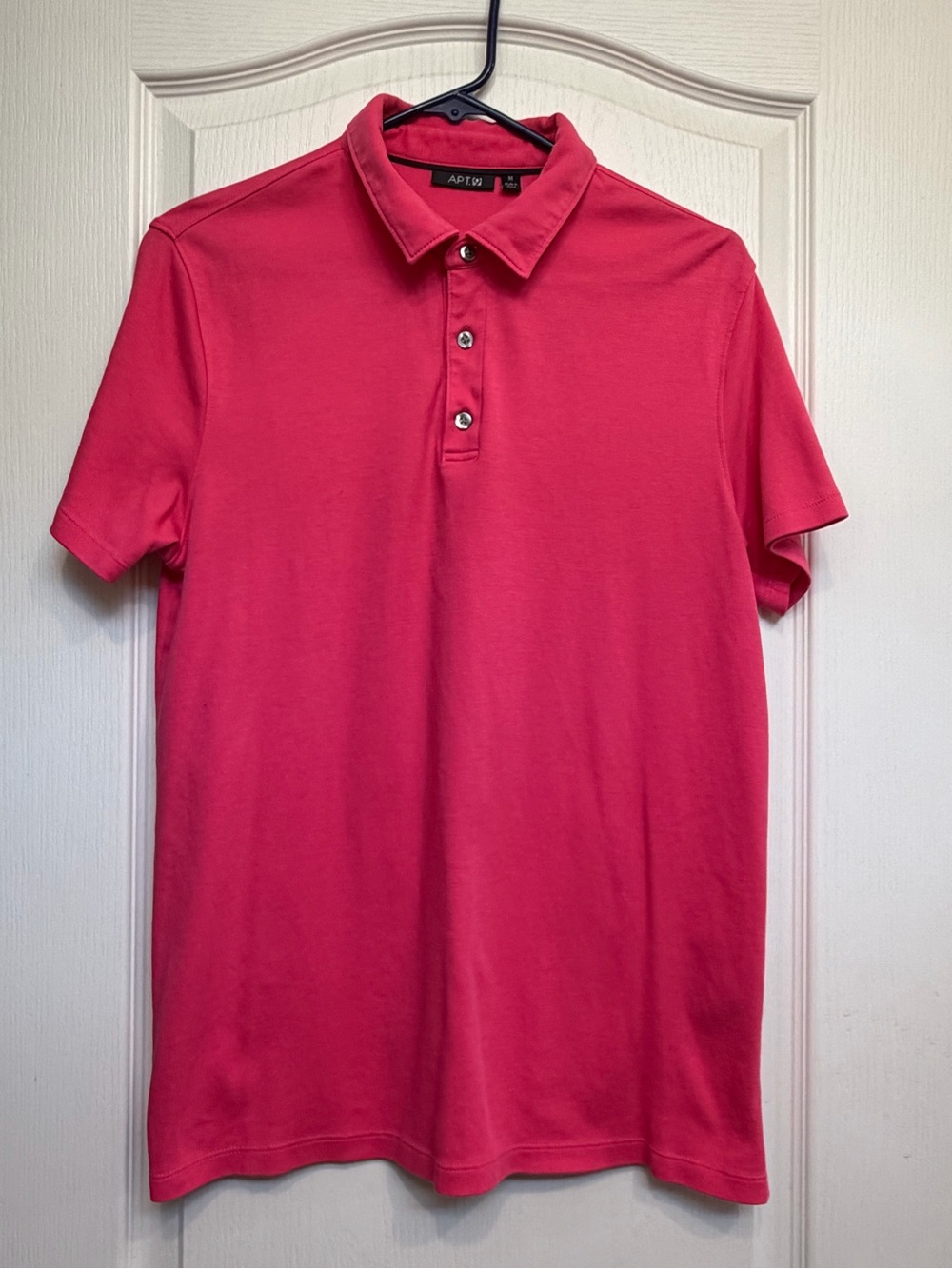 Apt. 9 Men's Coral-Pink Short Sleeve Polo